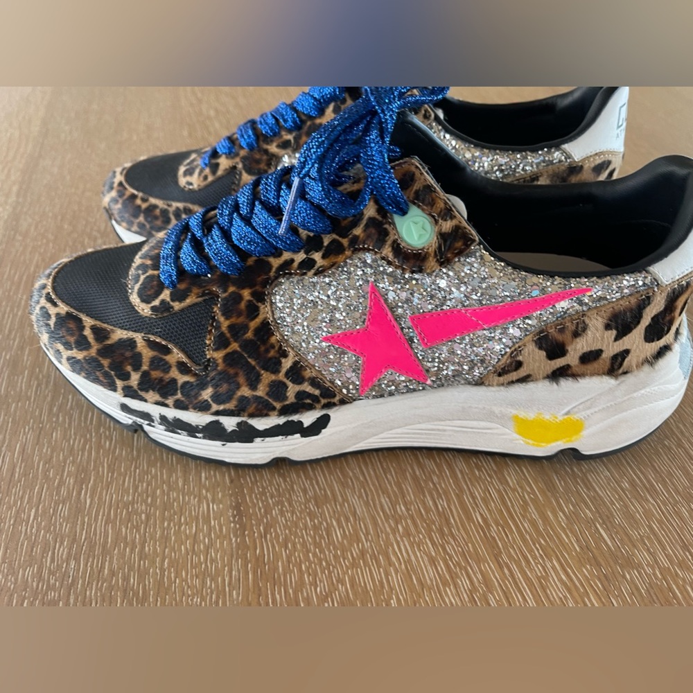 Golden Goose running sneakers.